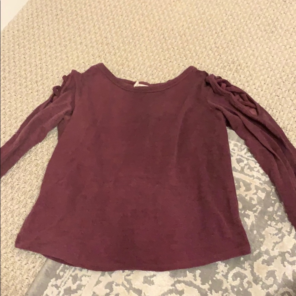 No shoulders long sleeve!